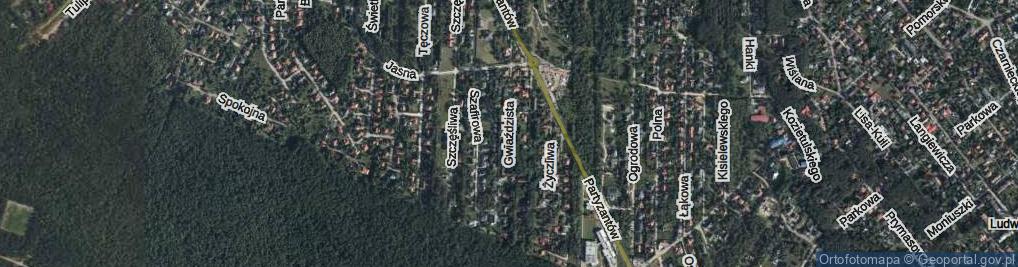 Zdjęcie satelitarne Gwiaździsta ul.