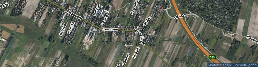 Zdjęcie satelitarne Gwiaździsta ul.