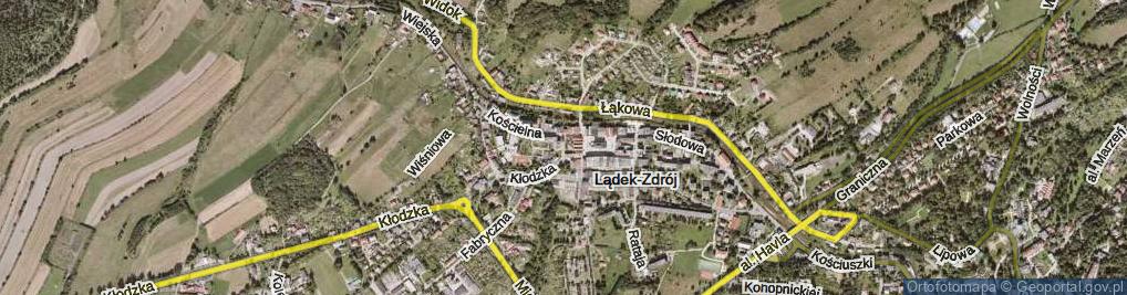 Zdjęcie satelitarne Gwieździsta ul.