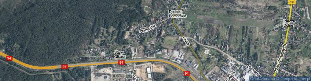 Zdjęcie satelitarne Gwarków ul.