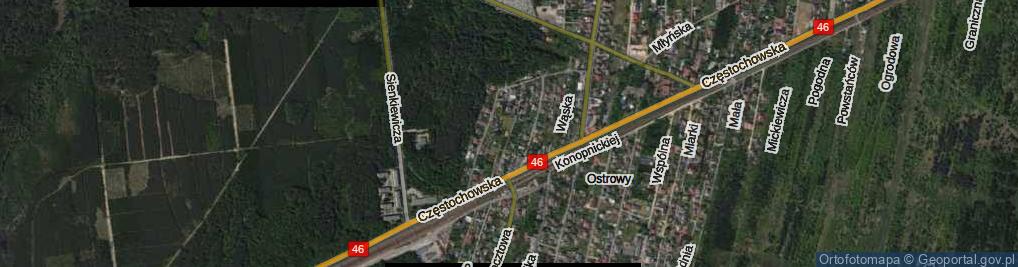 Zdjęcie satelitarne Handlowa ul.