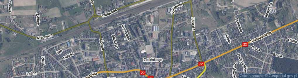 Zdjęcie satelitarne Hallera Józefa, gen. ul.