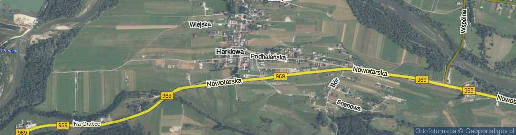 Zdjęcie satelitarne Harklowa ul.