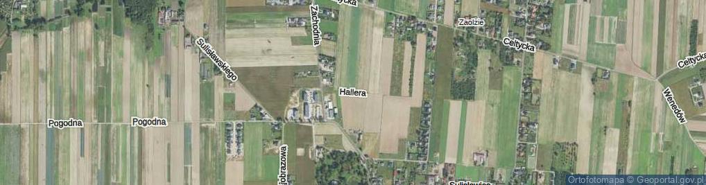Zdjęcie satelitarne Hallera Józefa, gen. ul.