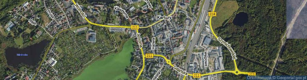 Zdjęcie satelitarne Hallera Józefa, gen. ul.