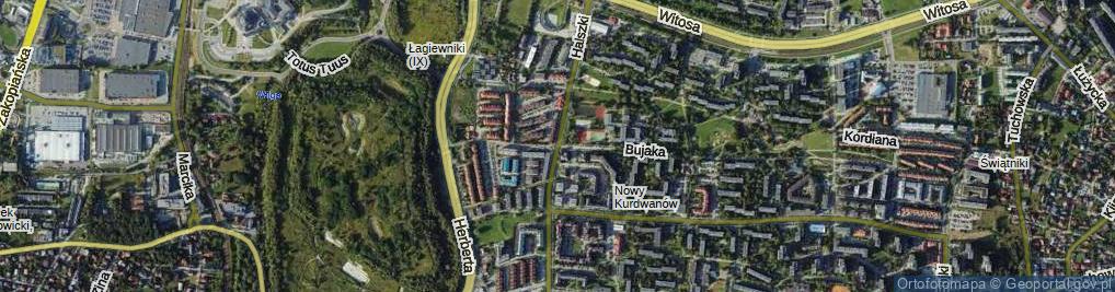 Zdjęcie satelitarne Halszki, por. ul.