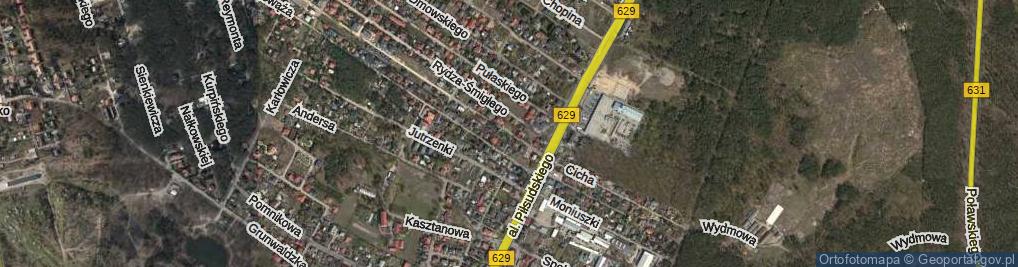 Zdjęcie satelitarne Hallera Józefa, gen. ul.