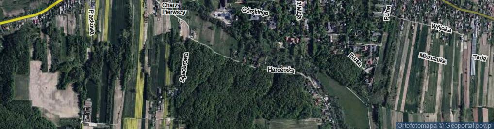 Zdjęcie satelitarne Harcerska ul.