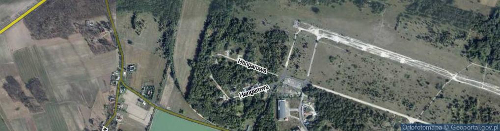 Zdjęcie satelitarne Hangarowa ul.