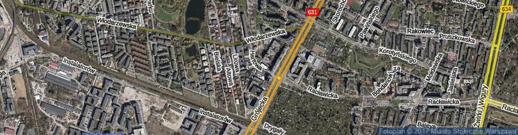 Zdjęcie satelitarne Harfowa ul.