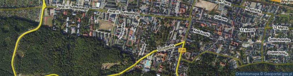 Zdjęcie satelitarne Hallera Józefa, gen. ul.