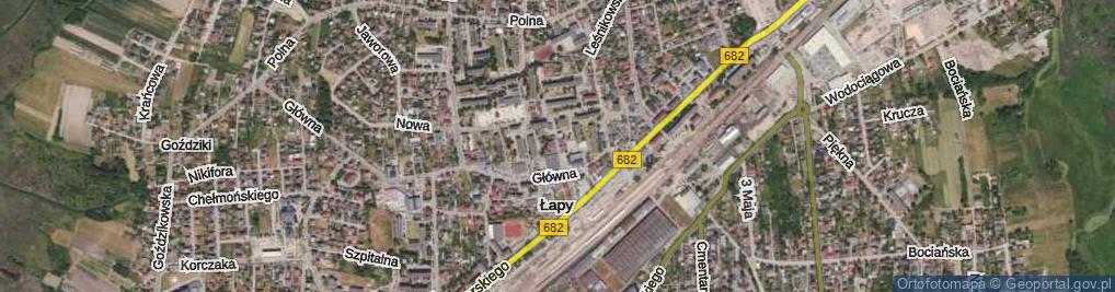 Zdjęcie satelitarne Handlowa ul.