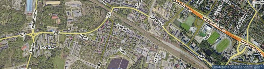 Zdjęcie satelitarne Hajduki ul.