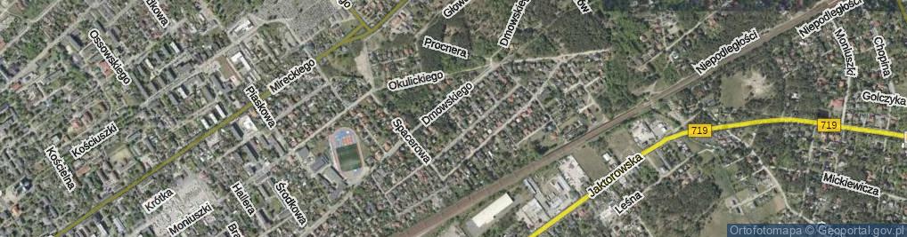 Zdjęcie satelitarne Harcerska ul.