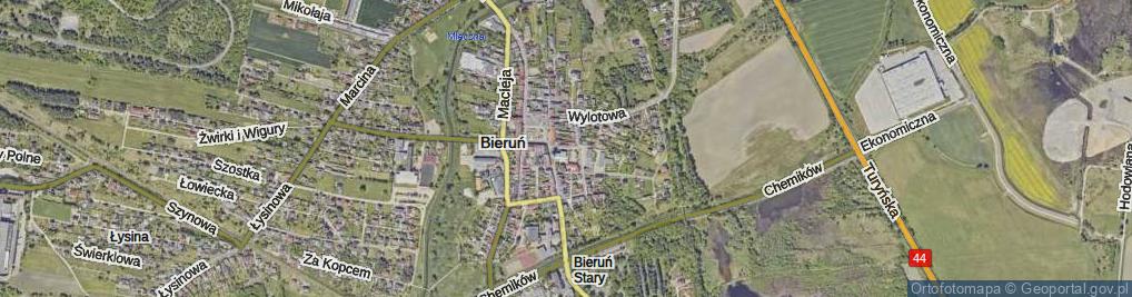 Zdjęcie satelitarne Hejnałowa ul.