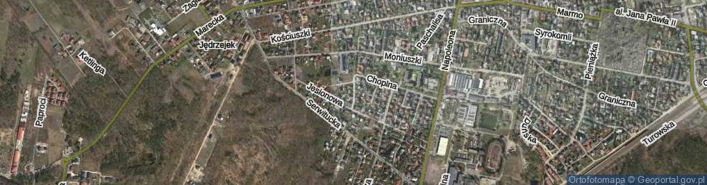 Zdjęcie satelitarne Heweliusza Jana ul.
