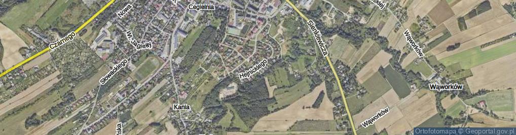 Zdjęcie satelitarne Hejnickiego Mariana ul.