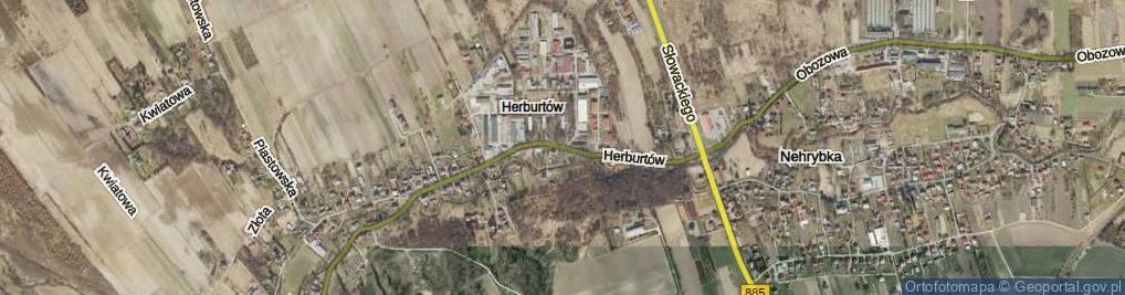 Zdjęcie satelitarne Herburtów ul.