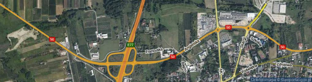 Zdjęcie satelitarne Hiszpańska ul.