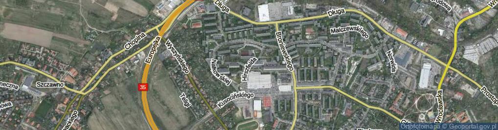 Zdjęcie satelitarne Hirszfelda Ludwika ul.