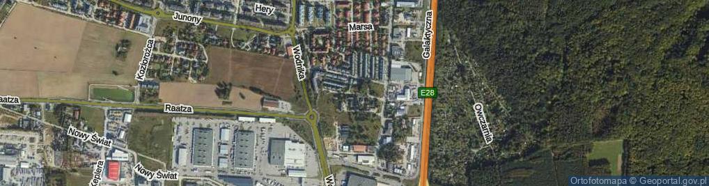 Zdjęcie satelitarne Horacego ul.