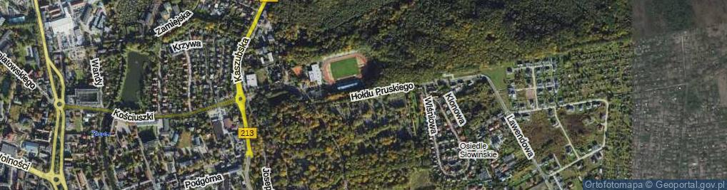 Zdjęcie satelitarne Hołdu Pruskiego ul.