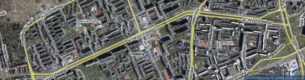 Zdjęcie satelitarne Hokejowa ul.