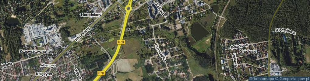 Zdjęcie satelitarne Hryniewicka ul.