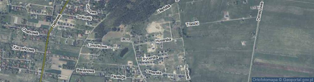 Zdjęcie satelitarne Husarska ul.
