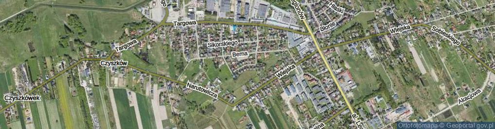 Zdjęcie satelitarne Hufca Orłów ul.