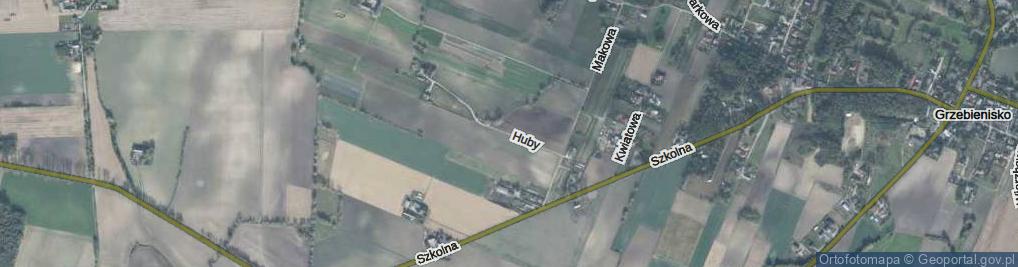 Zdjęcie satelitarne Huby ul.