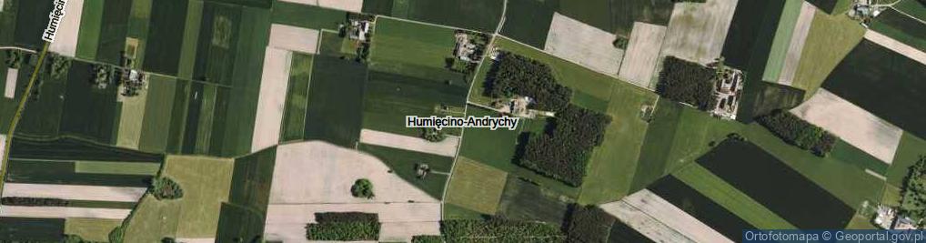 Zdjęcie satelitarne Humięcino-Andrychy ul.