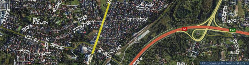 Zdjęcie satelitarne Hubalczyków ul.