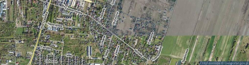 Zdjęcie satelitarne Huczna ul.