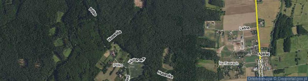 Zdjęcie satelitarne Husarska ul.