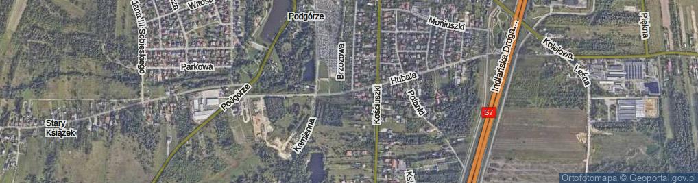 Zdjęcie satelitarne Hubala Henryka, mjr. ul.