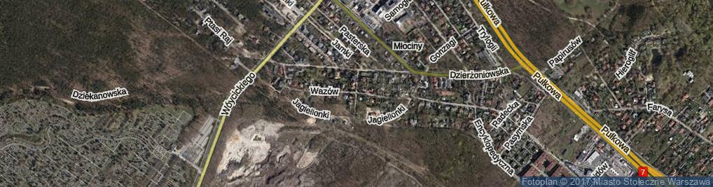 Zdjęcie satelitarne Humanistów ul.