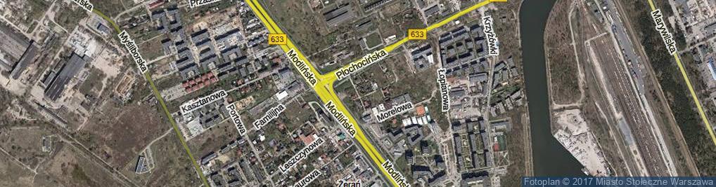 Zdjęcie satelitarne Huczna ul.