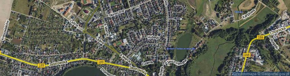 Zdjęcie satelitarne Hubego Michała ul.