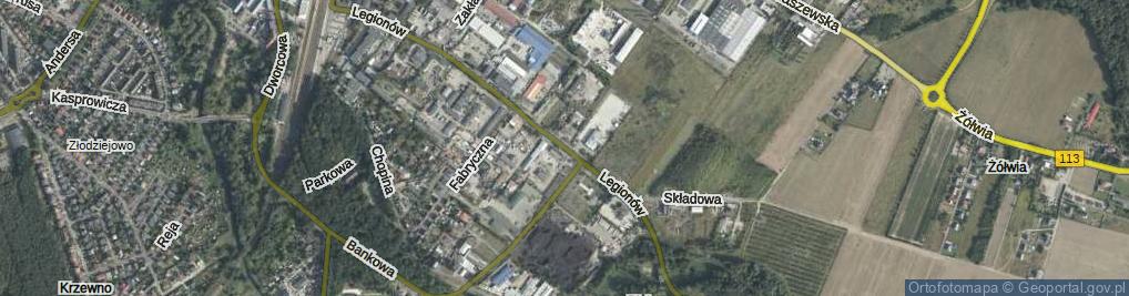 Zdjęcie satelitarne I Brygady Legionów ul.