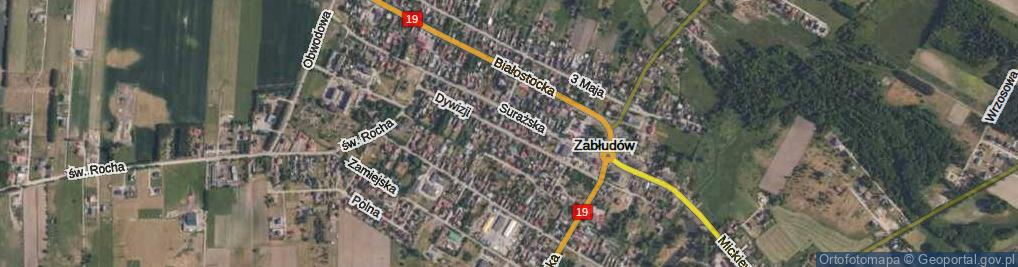 Zdjęcie satelitarne I Dywizji ul.