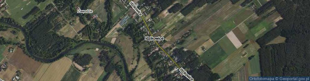 Zdjęcie satelitarne Idzikowice ul.