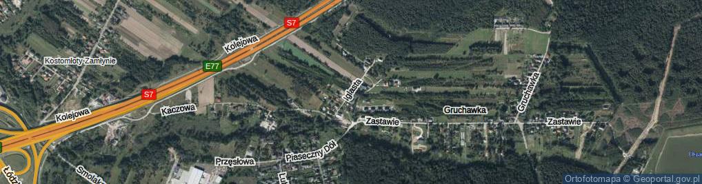 Zdjęcie satelitarne Iglasta ul.