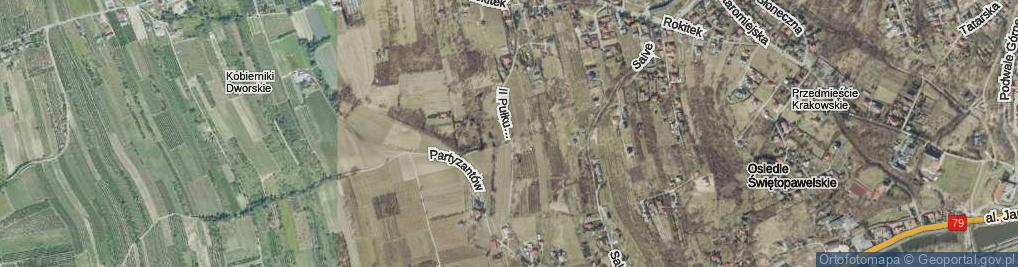 Zdjęcie satelitarne II Pułku Piechoty Legionów ul.