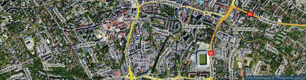 Zdjęcie satelitarne Inwalidów ul.