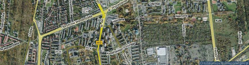 Zdjęcie satelitarne Inwalidów Wojennych RP ul.