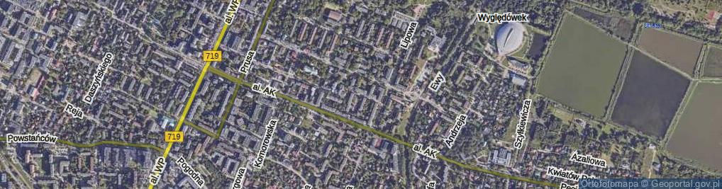 Zdjęcie satelitarne Indrzejczyka Romana, ks. ul.