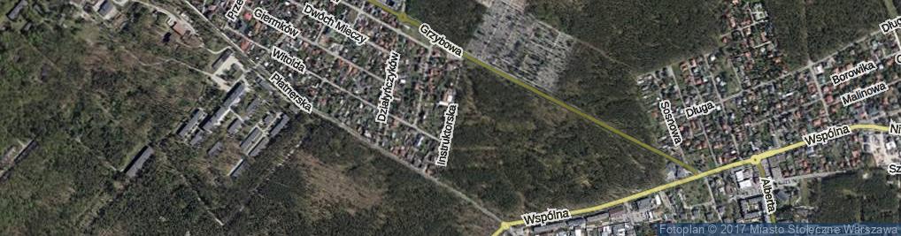 Zdjęcie satelitarne Instruktorska ul.