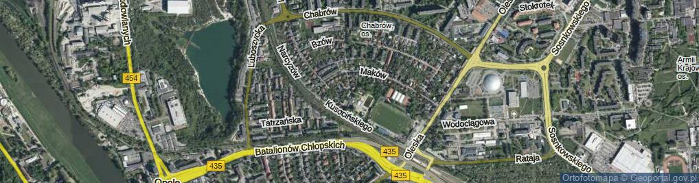 Zdjęcie satelitarne Irysów ul.