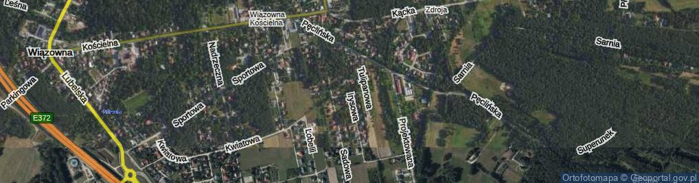 Zdjęcie satelitarne Irysowa ul.